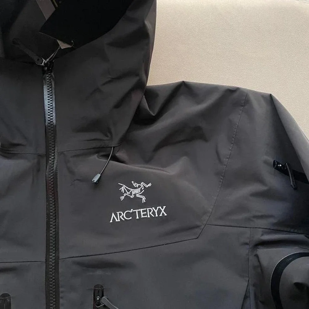 Arc'teryx Alpha SV Gore-Tex Pro Jacket Black Waterproof Shell Hooded Size M - Picture 3 of 6